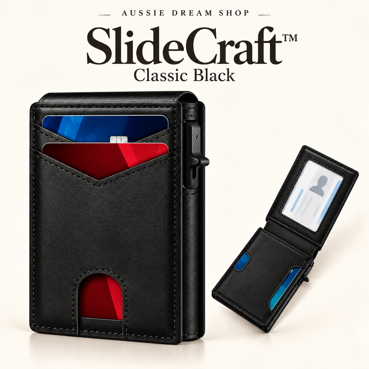 SlideCraft™ | Pop-Up RFID Wallet