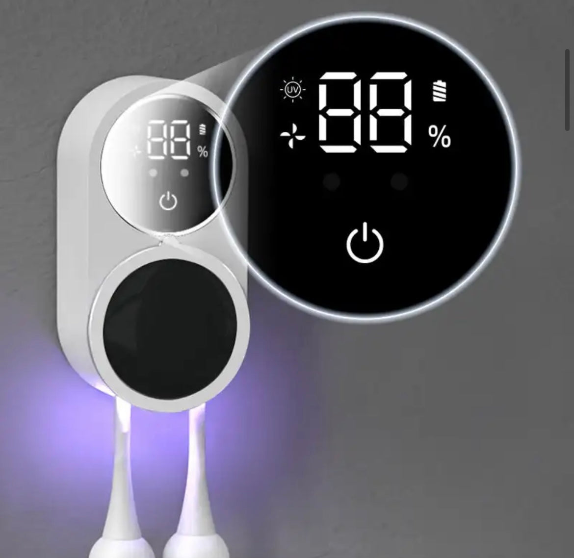 Smart UV Toothbrush Cleaner