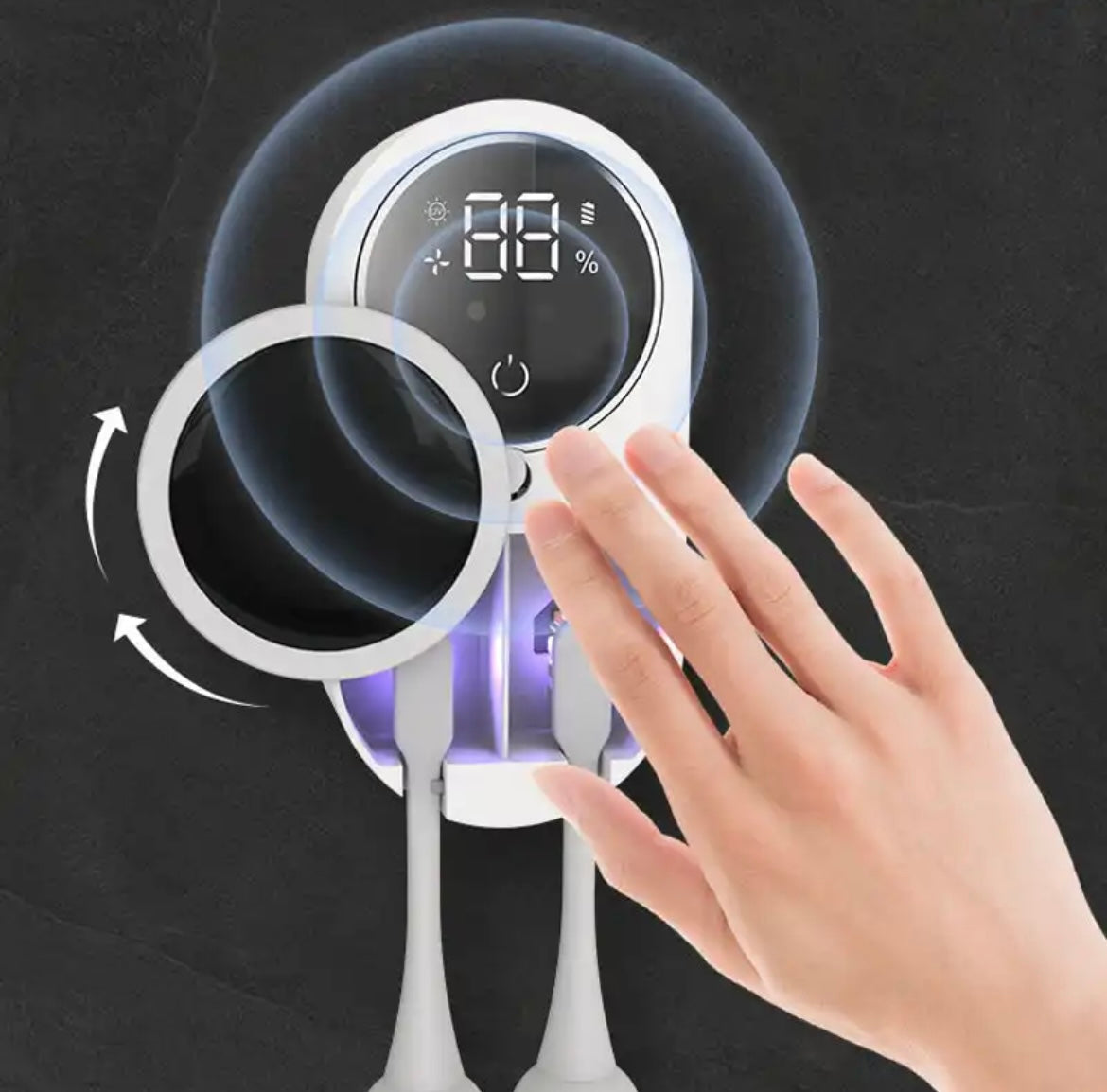 Smart UV Toothbrush Cleaner
