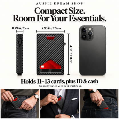 SlideCraft™ | Pop-Up RFID Wallet